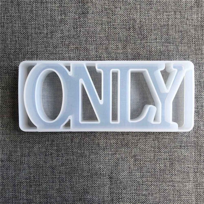 3D Word Shape Silicone Mold for Epoxy Resin Crafting