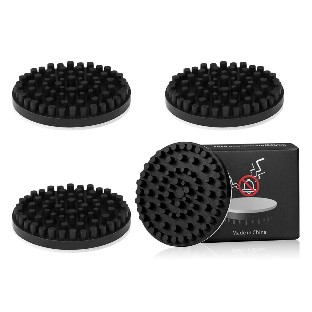 4 Rubber Isolation Feet Pads for Turntable Record Player Vibration Reduction