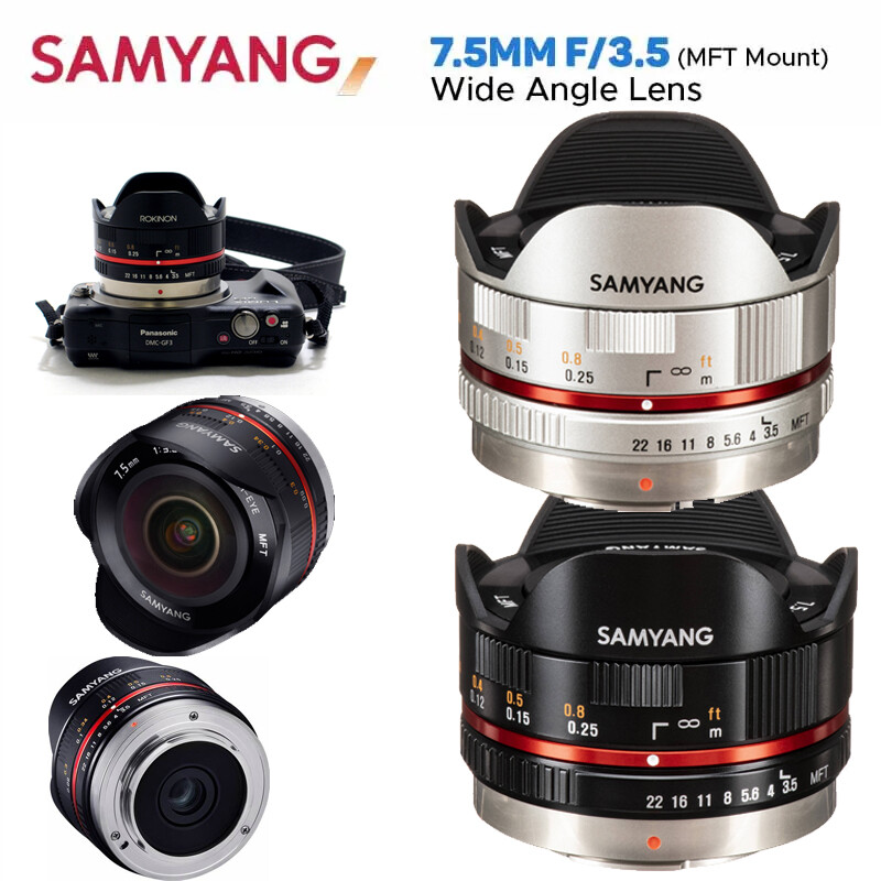 Samyang 7.5mm Ultra Wide Angle Fisheye Lens for Micro Four Thirds