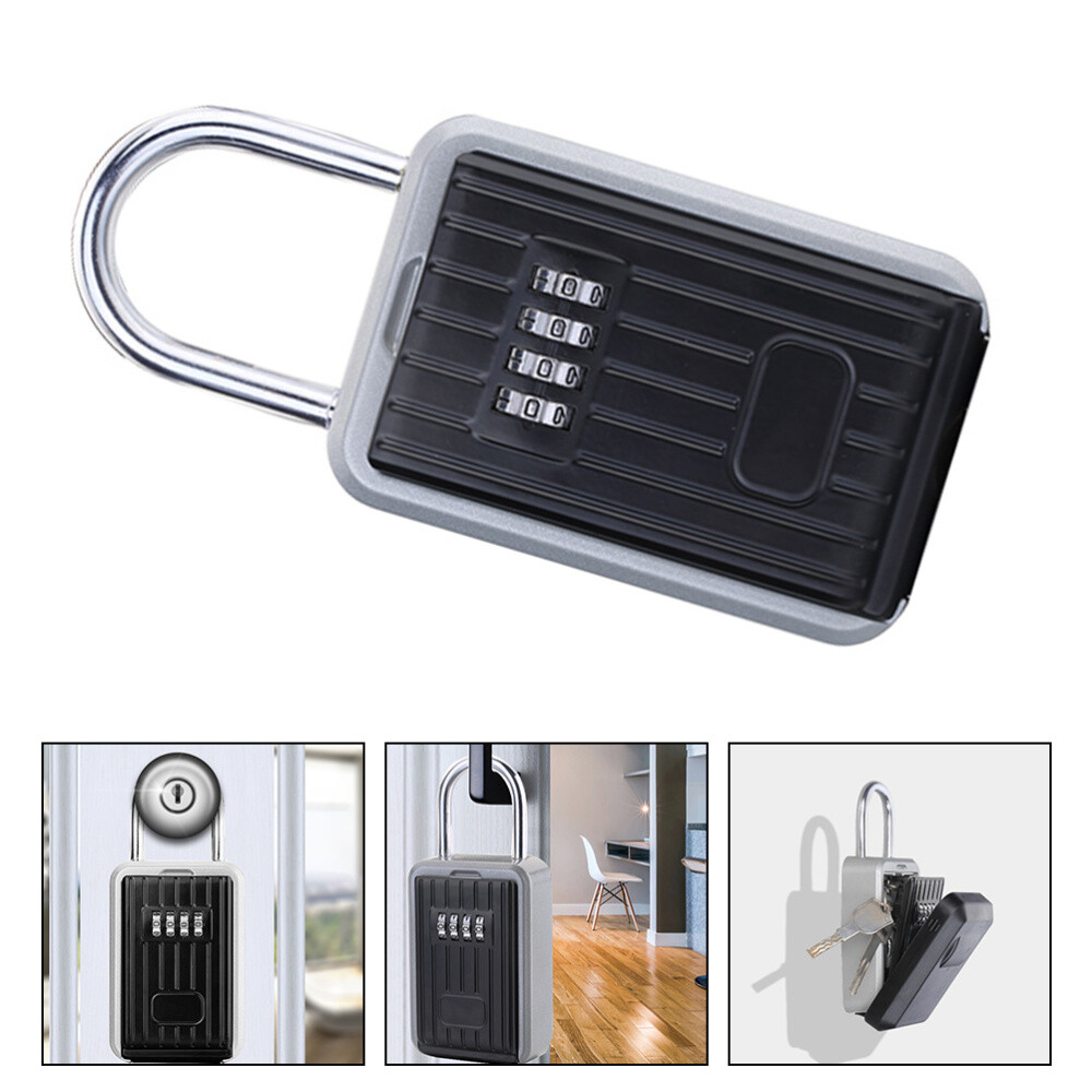 4-Digit Wall Mount Key Safe with Combination Lock  