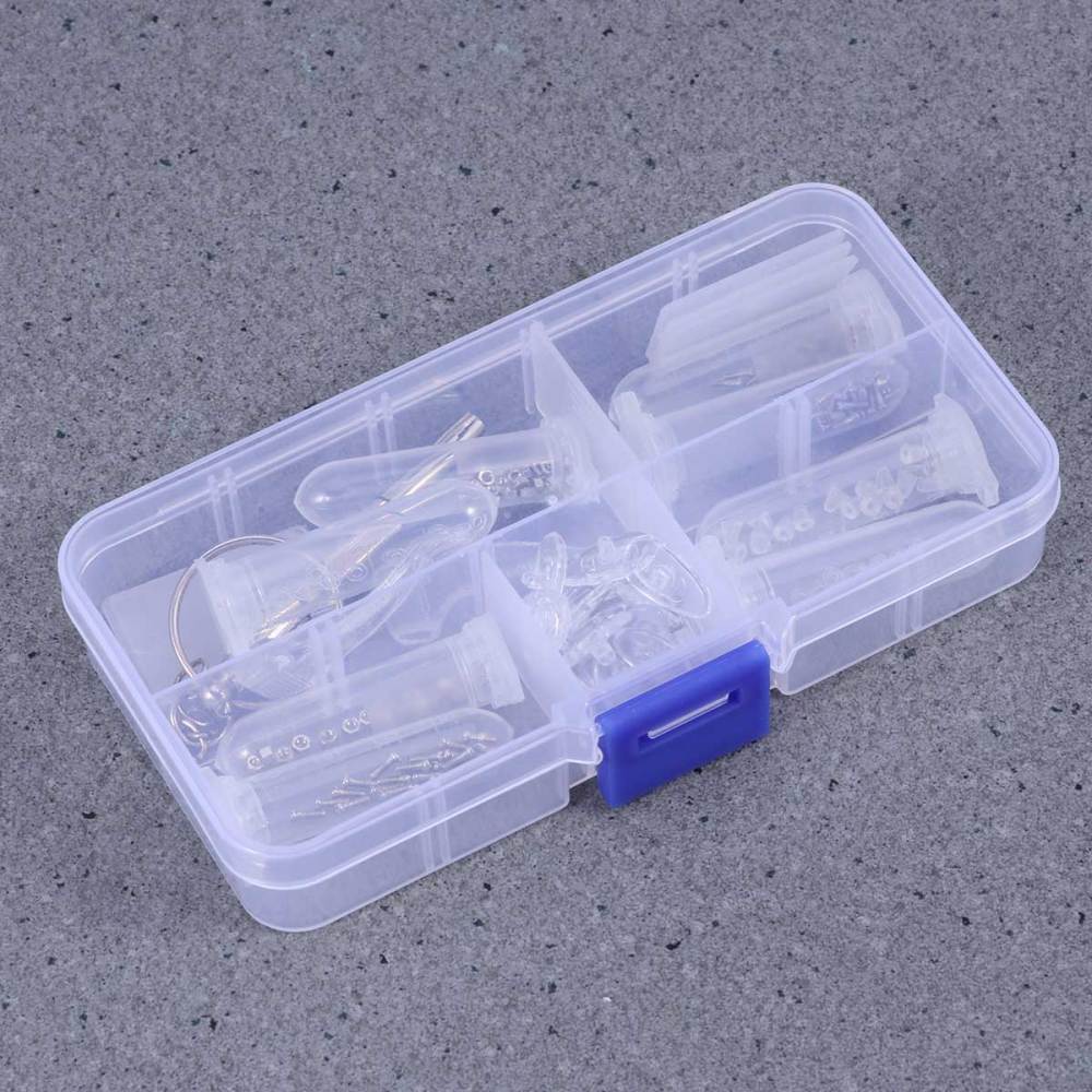 Eyeglasses Sun Glasses Repair Kit Nose Pads Screws Ear Hooks Screwdriver Set