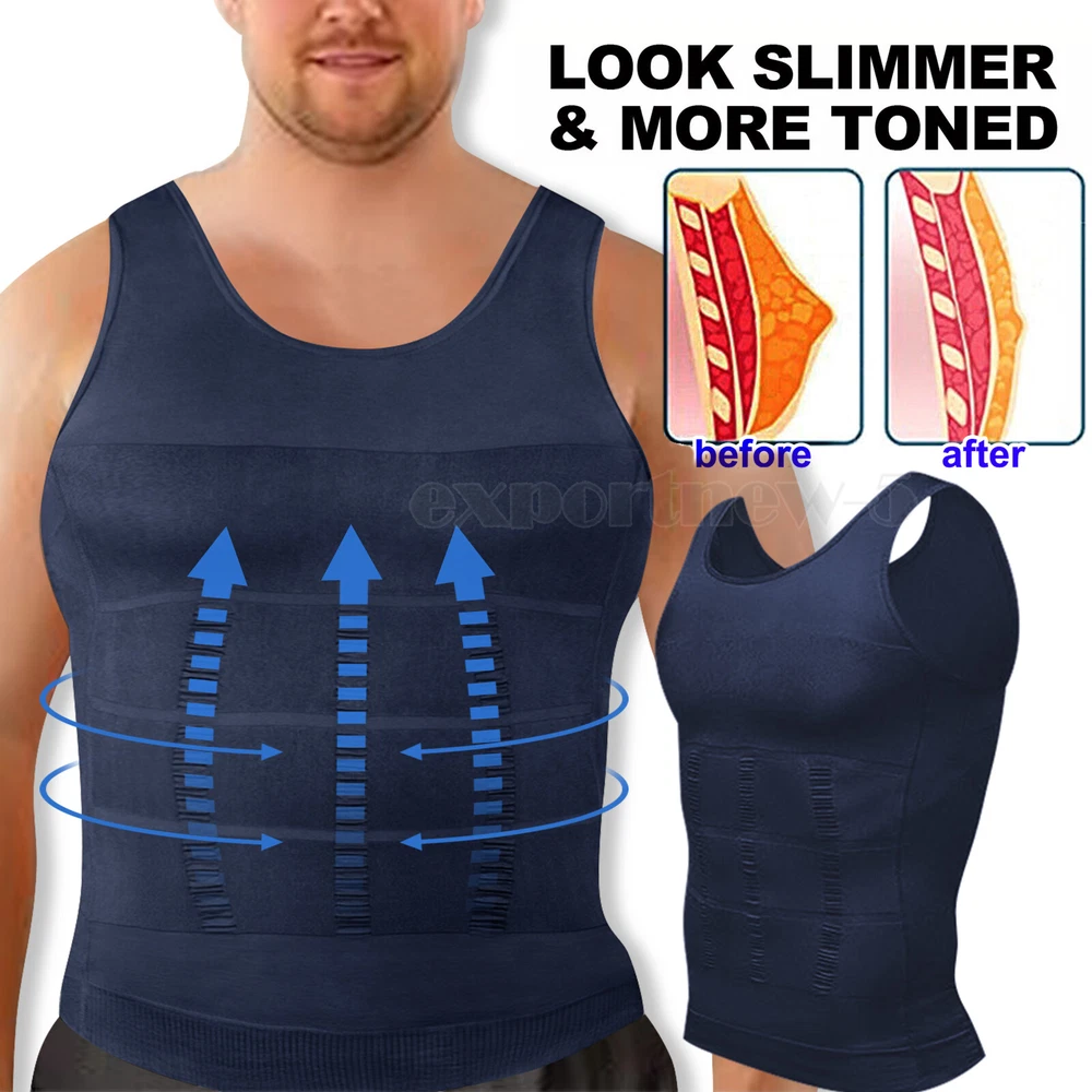 Men Slimming Body Shaper Vest for Tummy Control & Compression