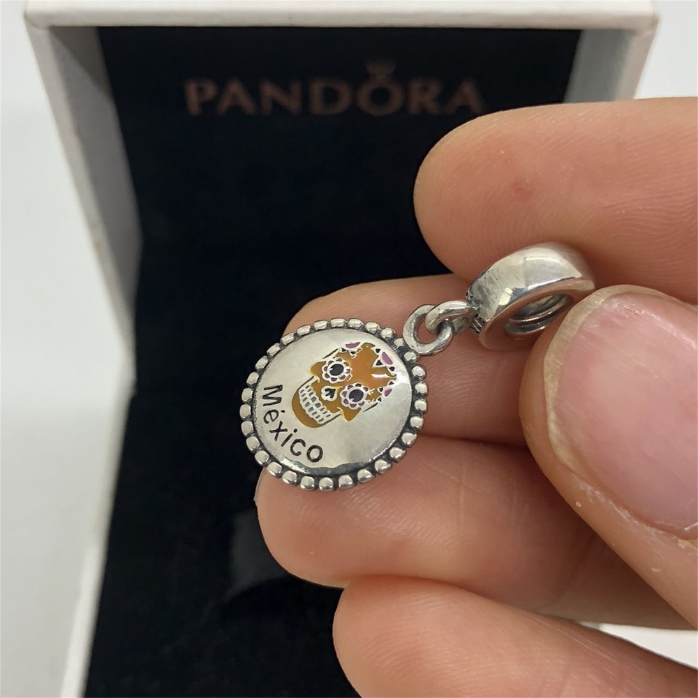 Pandora Mexico Brown Skull Lover Charm for Jewelry Collection