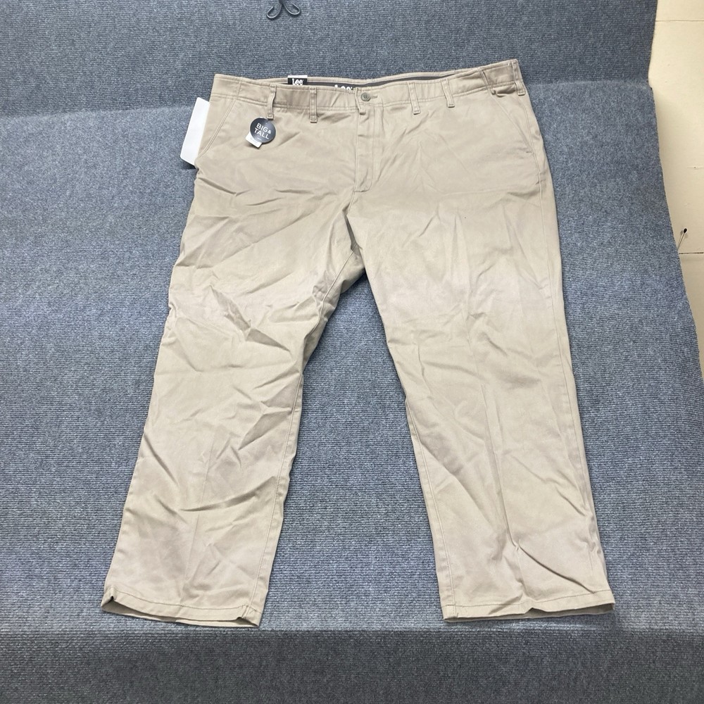 Lee Extreme Motion MVP Men's Tan Straight Leg Pants Size 50x29 NWT
