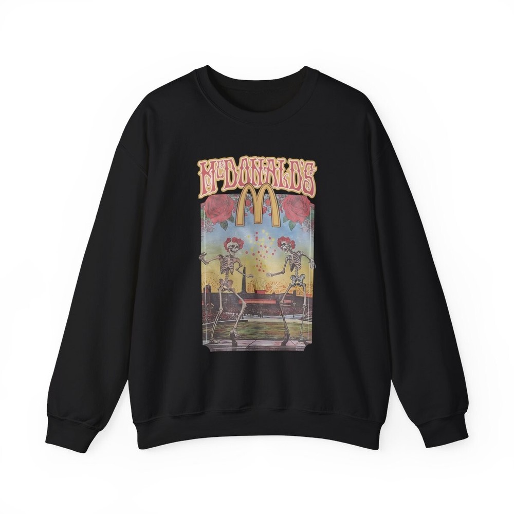 McDonalds Grateful Dead Collab Vintage Inspired Sweatshirt