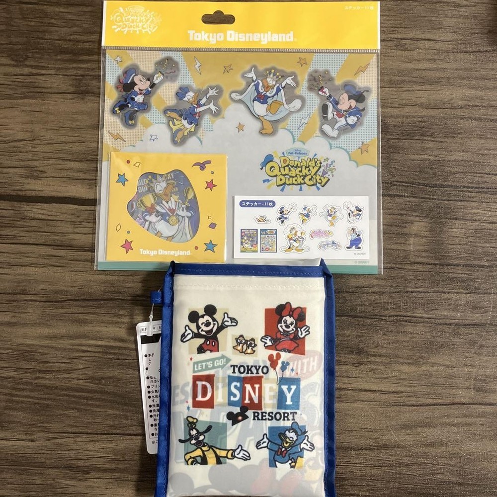 Donald Quacky Duck City Palpalooza Sticker Shopping Tote Bag  -image