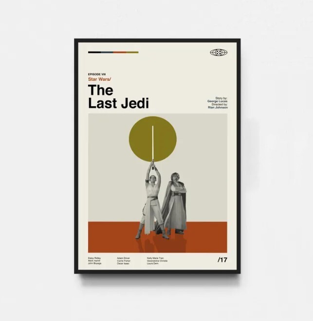 The Last Jedi Poster- Star Wars Poster, Star Wars Print, Tv Series Poster