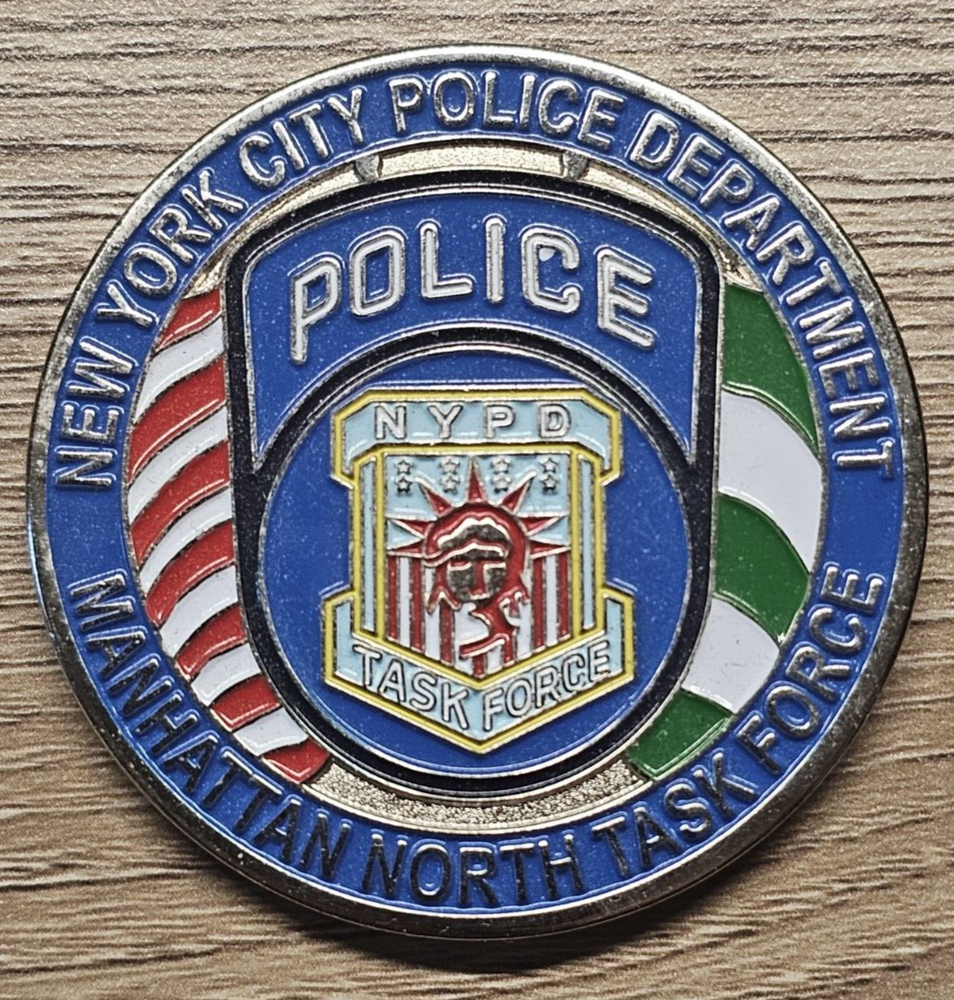 NYPD Manhattan North Task Force Police Challenge Coin FREE SHIPPING