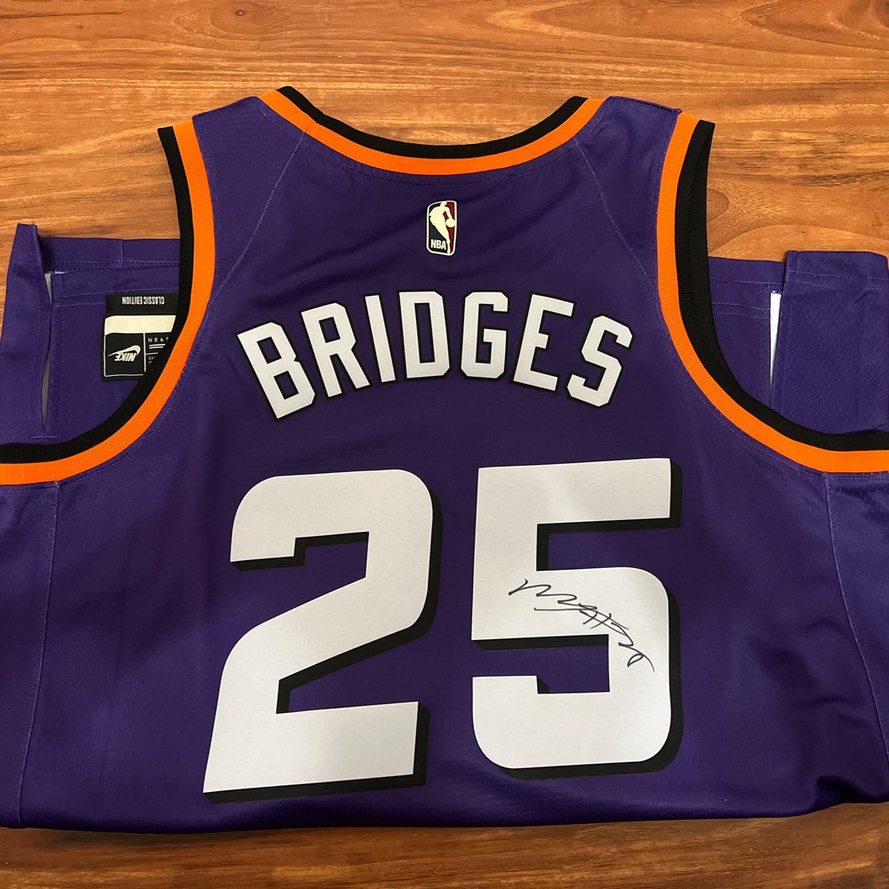 Mikal Bridges Phoenix Suns Swingman Signed Jersey with PayPal Patch-image