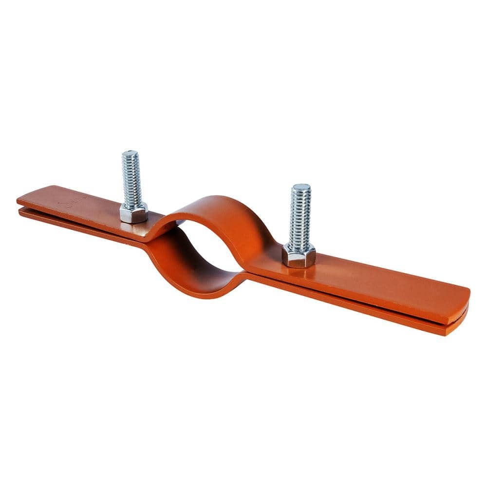 4-Inch Copper Epoxy Coated Steel Riser Clamp