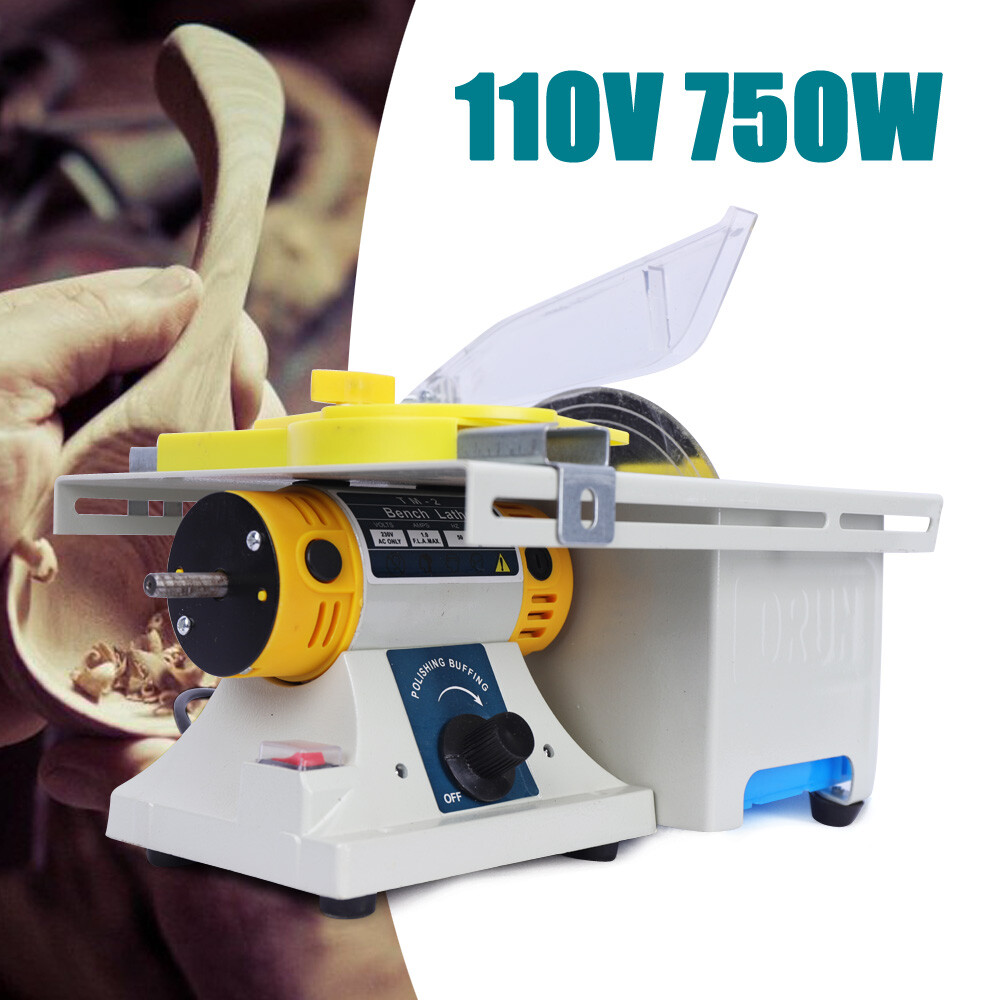Mini Table Saw Woodworking Lathe with Electric Polisher Grinder Cutter Multitool