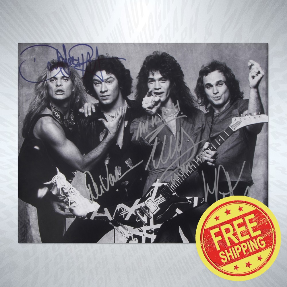 Van Halen Autograph Reprint Signed 8x10 Photo Signature Poster BUY NOW-image