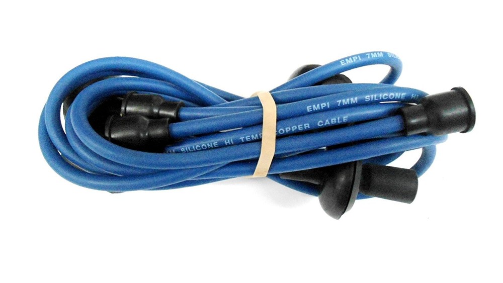 EMPI 9407 - BLUE IGNITION SPARK PLUG WIRES - VW DUNE BUGGY PARTS BUG BEETLE GHIA