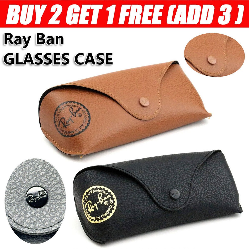Ray Ban GLASSES CASE-Ray Ban SUNGLASSES CASE-Ray Ban CLEANING CLOTH FREE-FST PST