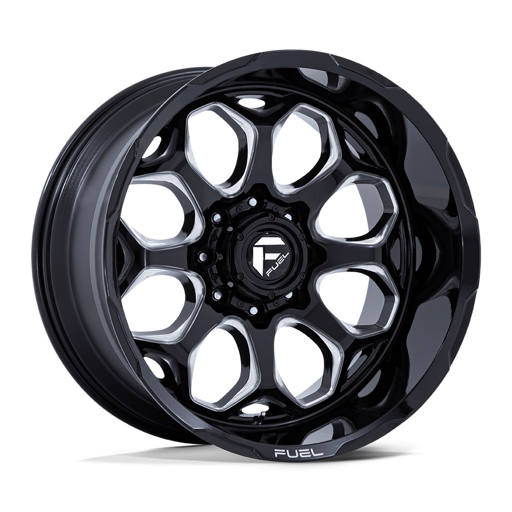 Fuel Off-Road FC862 Scepter 20X10 6X139.7 -18mm Gloss Black Milled