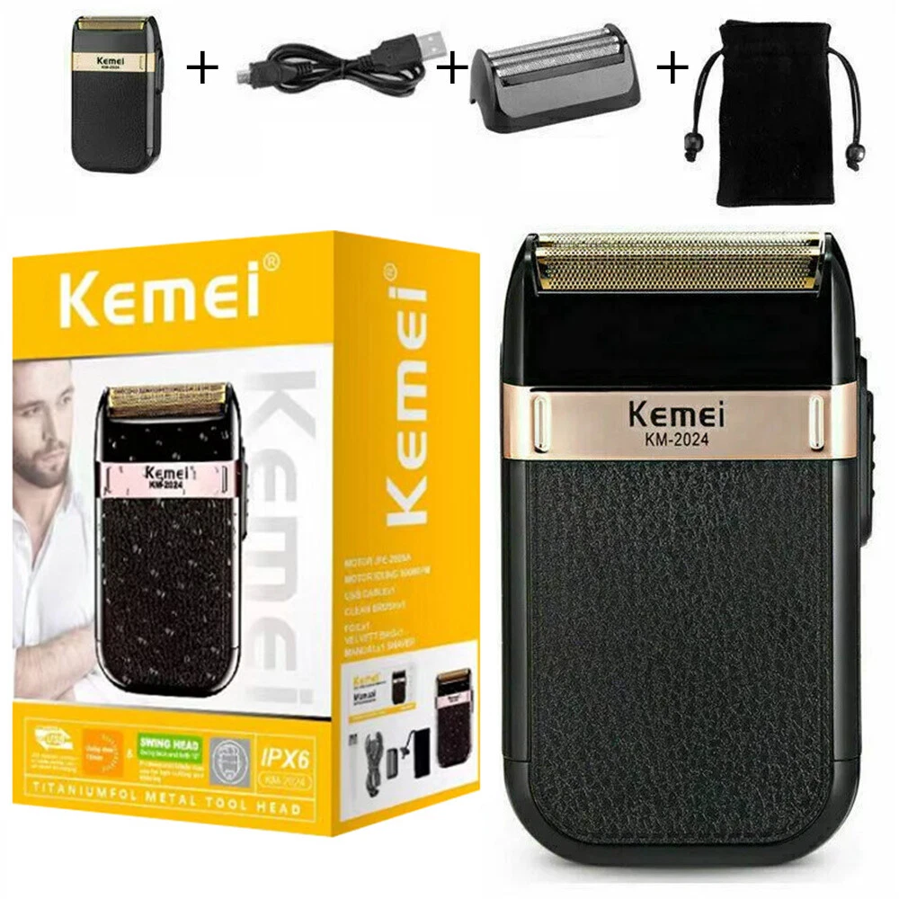 Kemei Rechargeable Hair Clippers Trimmer Kit Men Hair Cutting Shaving Machine US