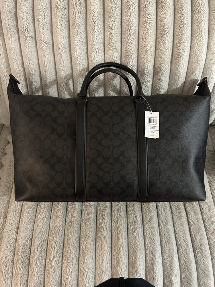 New Coach restored Metropolitan soft duffel bag Signature Canvas