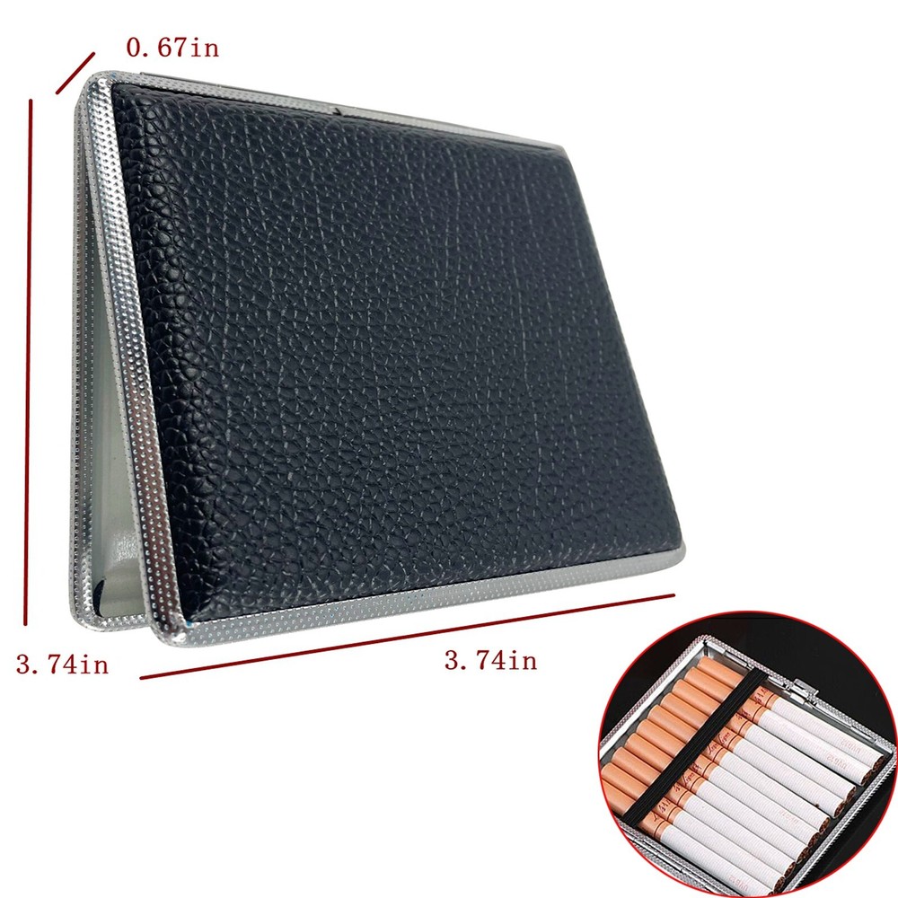 20PCS/Set Vintage Faux Leather Cigarette Case 3.74in*3.74in Cigarette case
