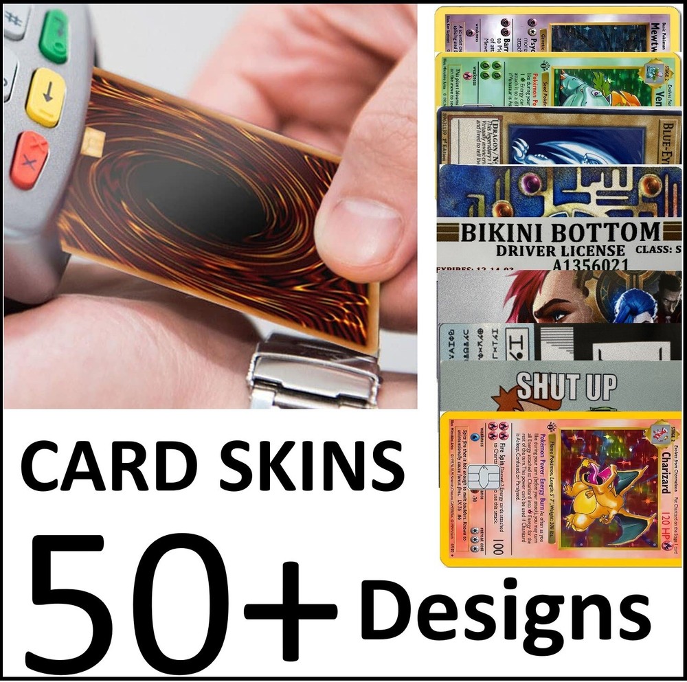 Credit Card Skin Stickers for Debit Card Decal Unique Designs - 50+ Options! USA-image