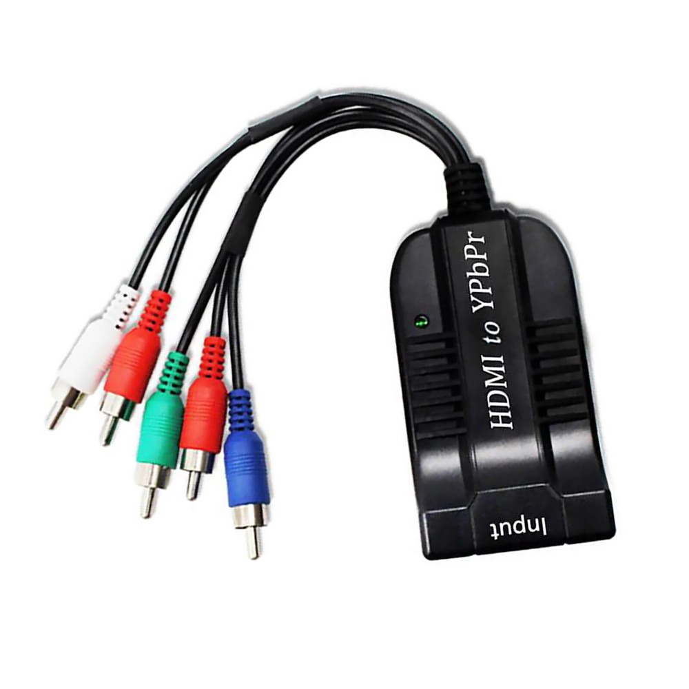 HDMI to 1080P YPbPr Component Video 5RCA RGB Converter for DVD Players
