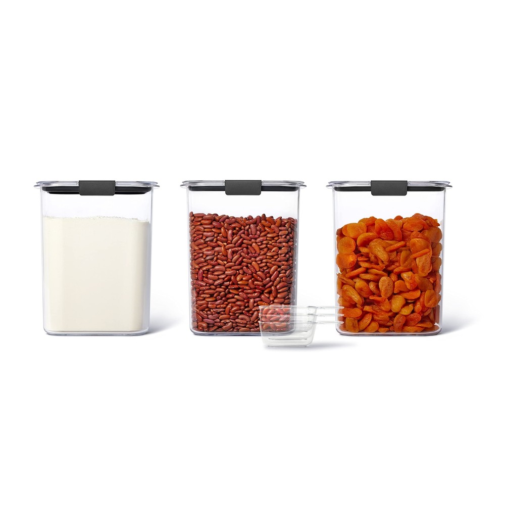 BPA-Free Airtight Food Storage Containers with Lids for Kitchen Pantry Organization  