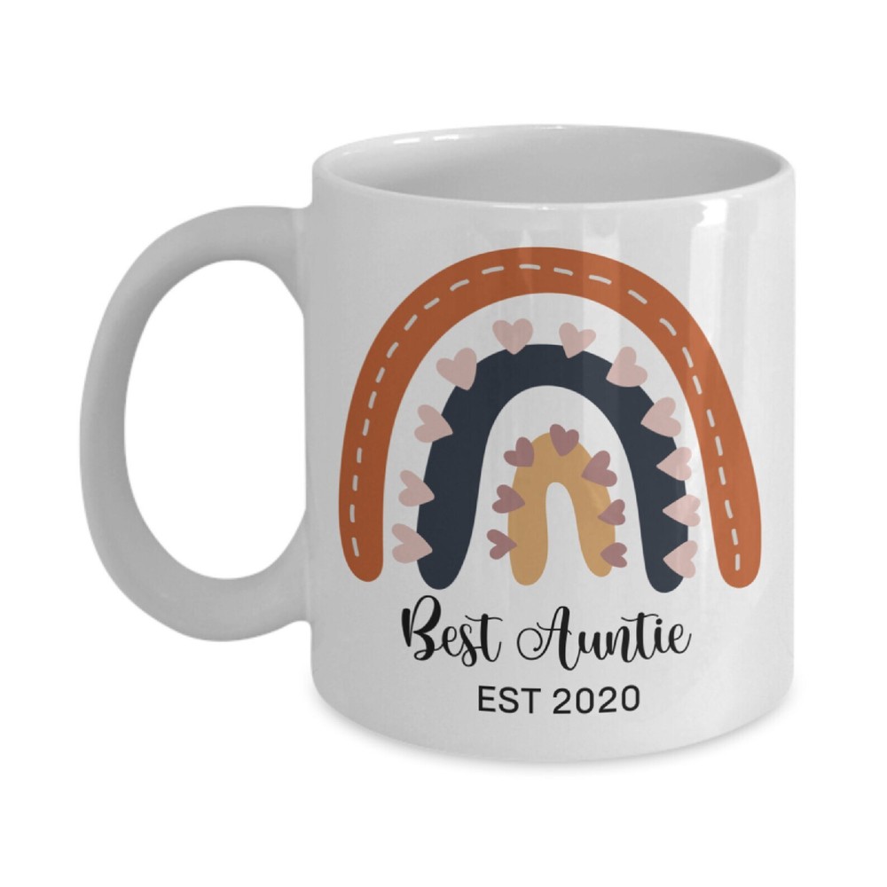 Best Auntie Rainbow Mug - Fun Coffee Cup Gift for Amazing Aunties