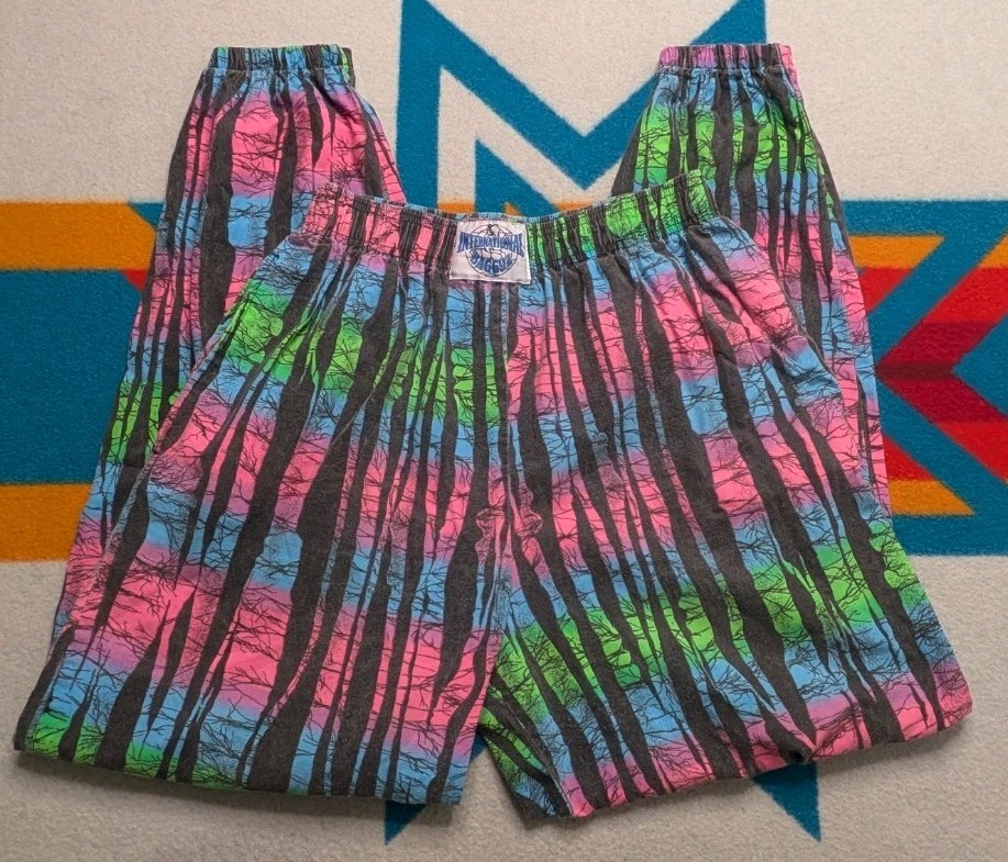 Vintage MC Hammer Baggy Parachute Pants for Gym or Workout Large Size