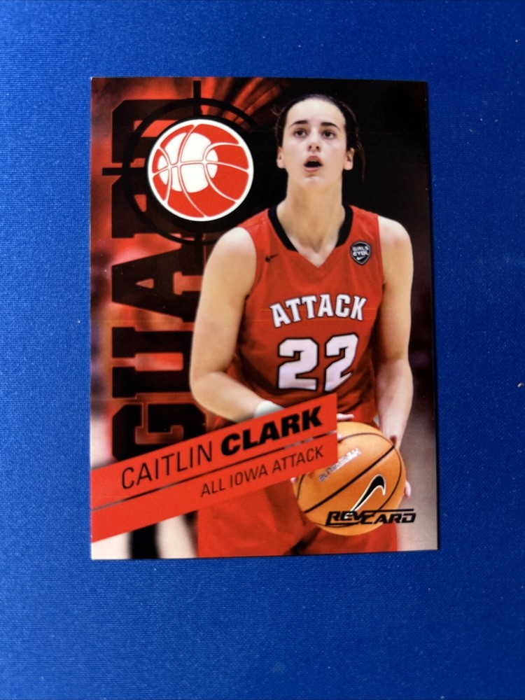 ** RARE ** Caitlin Clark Basketball Card 2018 Champions All Iowa Attack Revcard