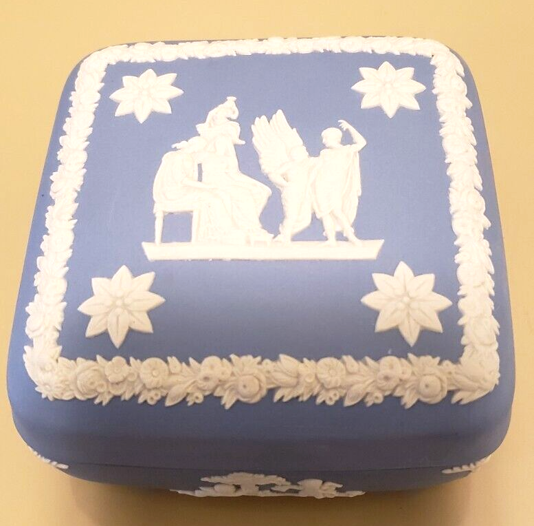 Wedgewood England Floral Covered Trinket Box