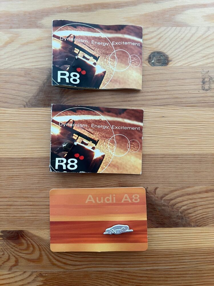 Audi TT Lapel Pins - Set of 3. Factory Original Audi