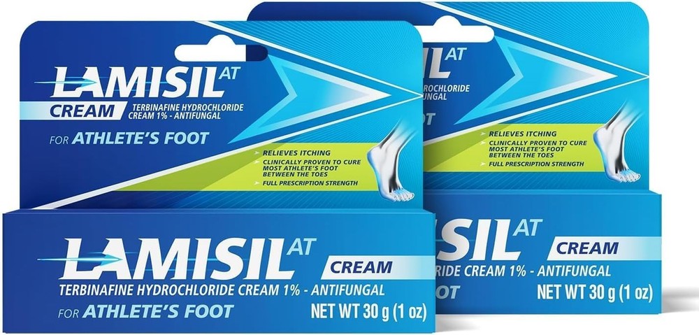 Lamisil Antifungal Cream 1% Terbinafine, Athlete’s Foot 1 oz, 2 Pack