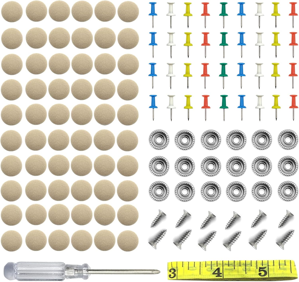 60 Pcs Car Roof Snap Rivets for Headliner and Roof Repair Retainers