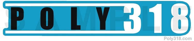 Poly 318 Engine Decals Turquois Valve Cover Sticker Fits Plymouth Chrysler Dodge