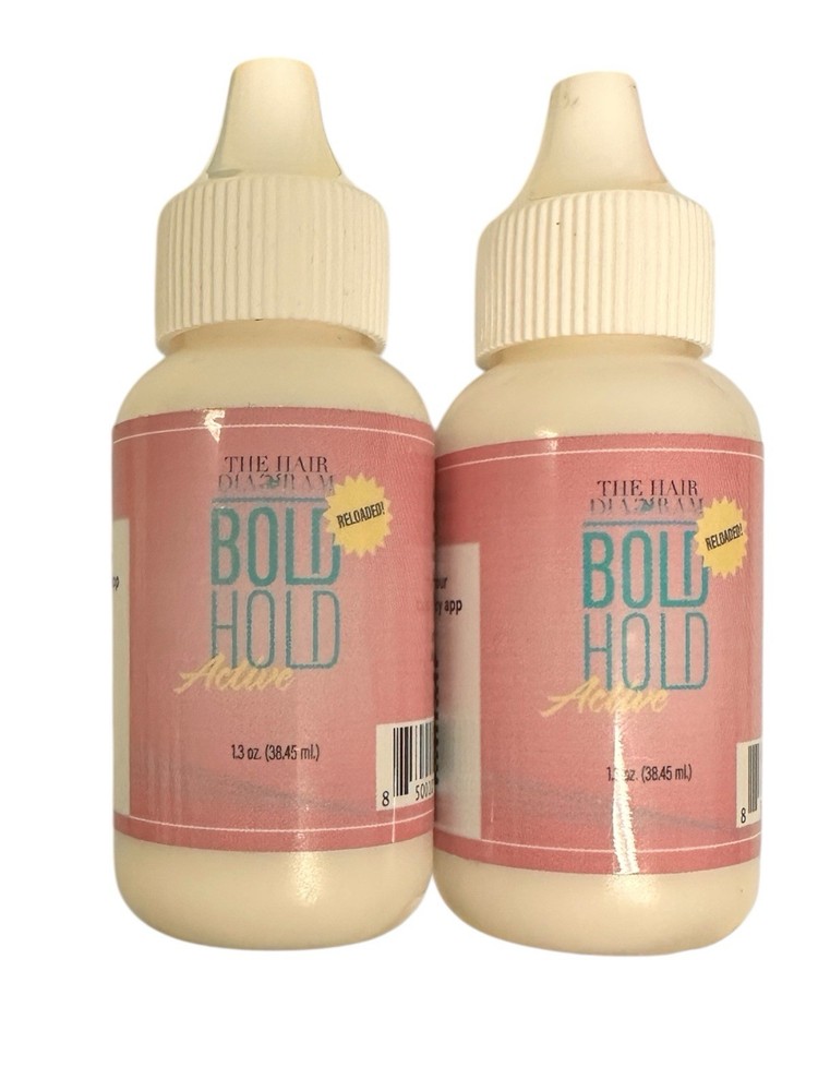 Lot of 2 Bold Hold Reloaded The Hair Diagram Lace Wig Adhesive Glue 1.3 Oz