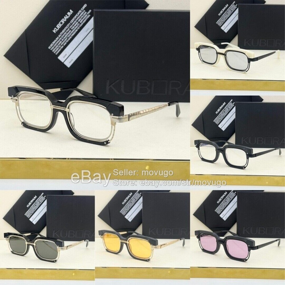 Kuboraum H91 Unisex Summer Travel Sunglasses Black Frame Pink Lenses