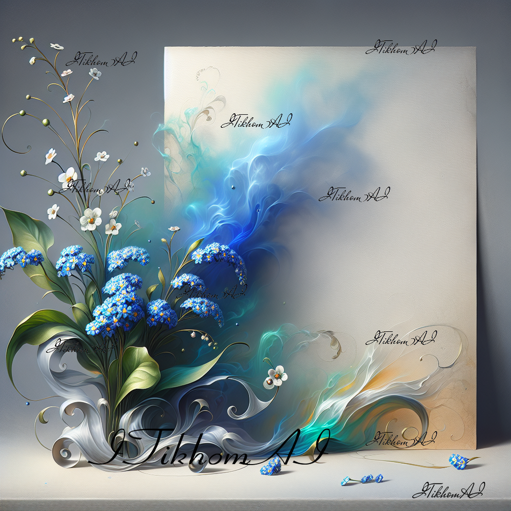 Floral Digital Art Bouquet Nature Wallpaper Background Decor-image