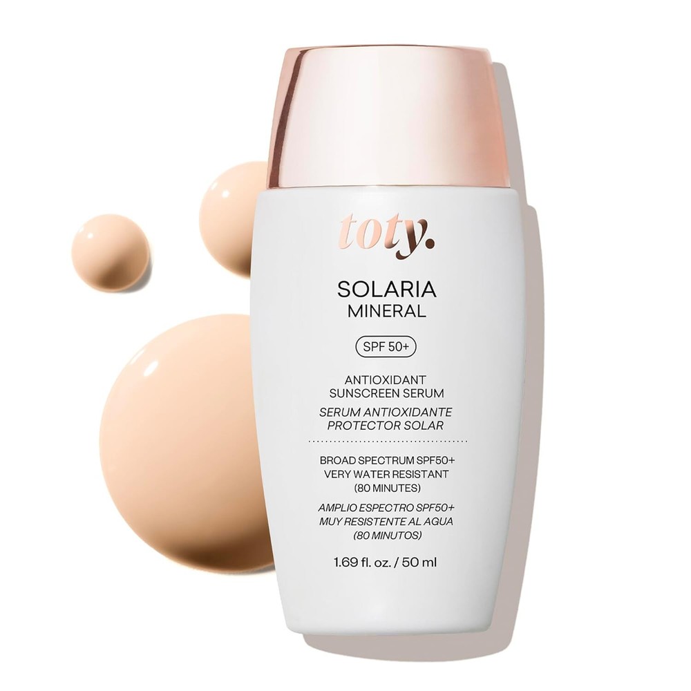 toty. Solaria Mineral Antioxidant Sunscreen Serum SPF 50+ 1.69oz Full Size