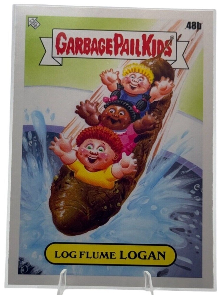 2023 Garbage Pail Kids Go On Vacation Log Flume Logan Sticker Card 48b Topps