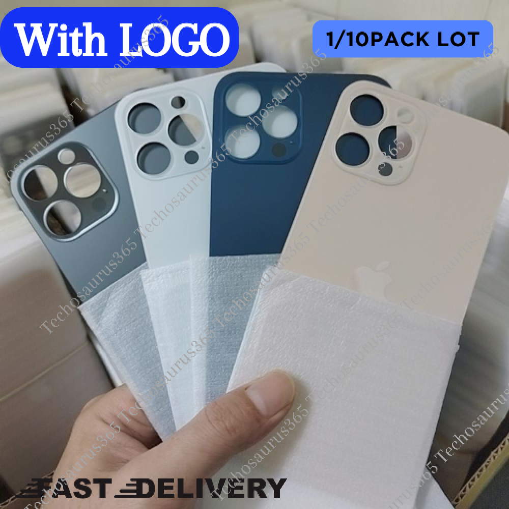 1/10 Lot Replacement Back Glass Big Hole For iPhone 8 11 12 13 14 15 Rear Cover