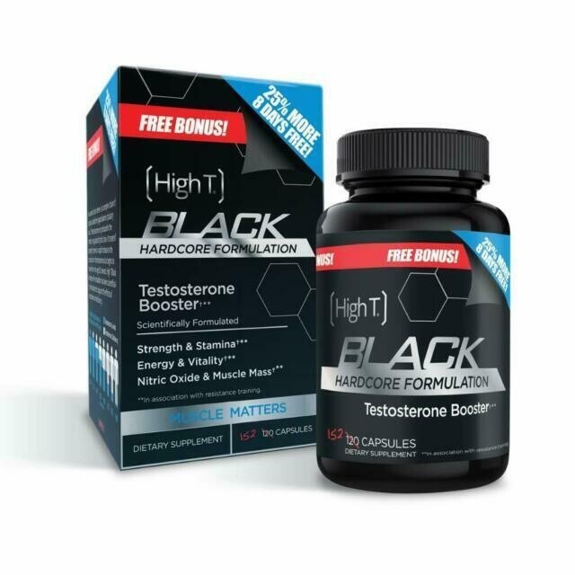 High T Black Testosterone Booster Supplements Strength Stamina Sex Drive 152ct