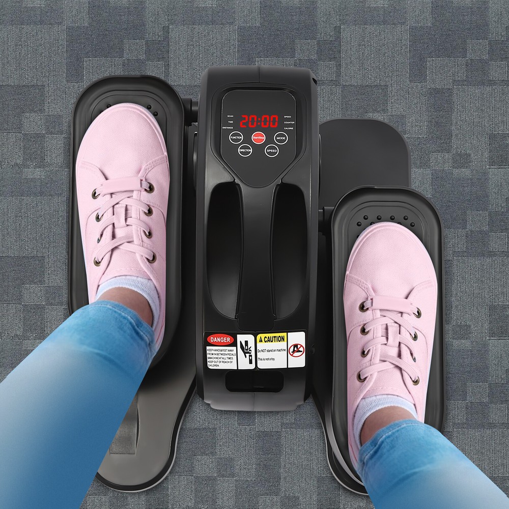 Electric Seated Leg Pedal Exerciser Under Desk Elliptical Machine w/ Remote Home