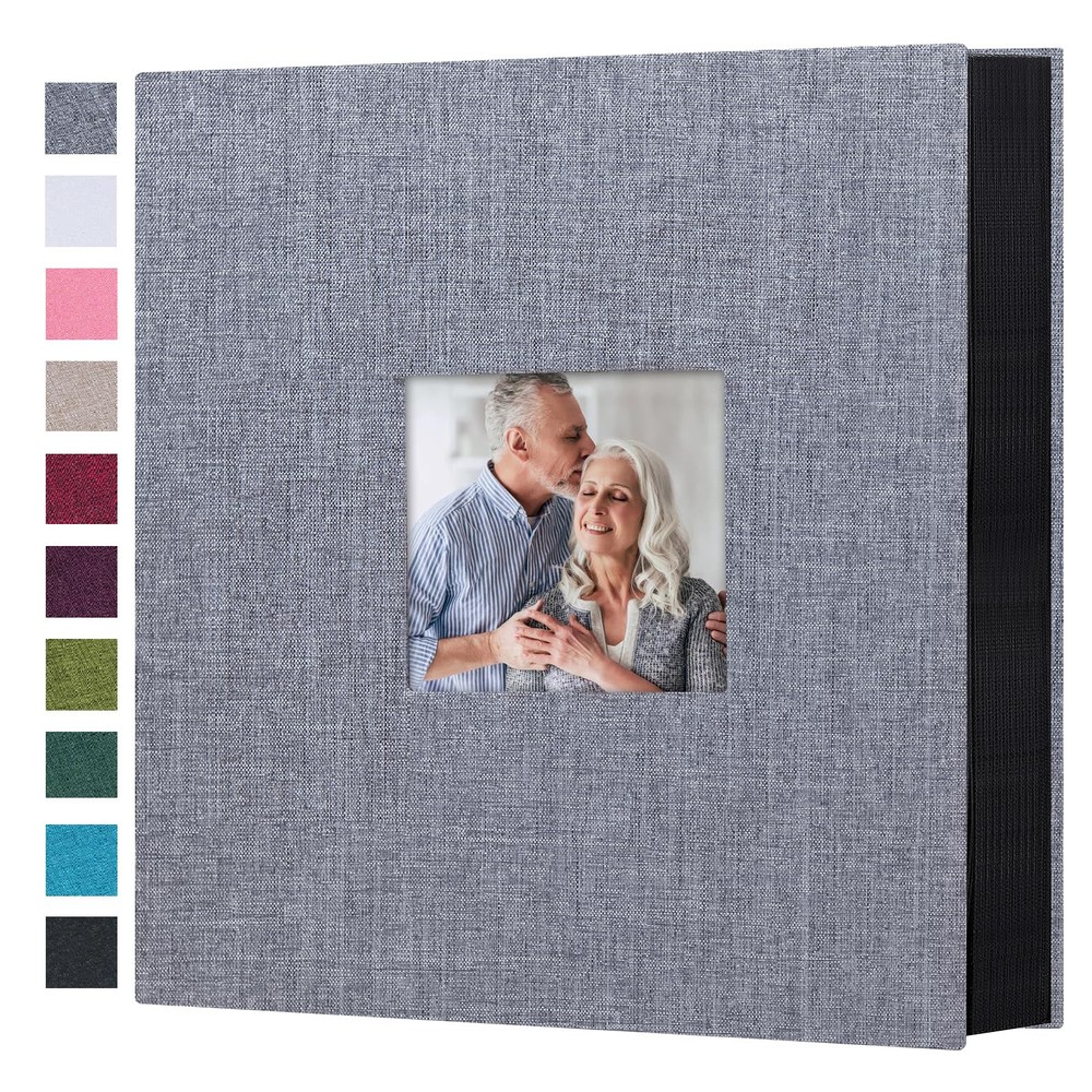 Photo Album 4x6 600 Photos Linen Cover Large Picture Book Holds Horizontal an...