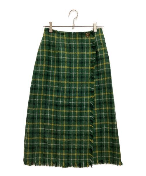 Beams Boy×Harris Tweed Plaid Skirt Size M