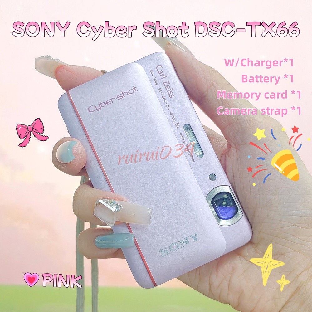💖SONY Cyber Shot DSC-TX66 18.2 MP Digital Camera with 5x Optical Zoom Pink💖