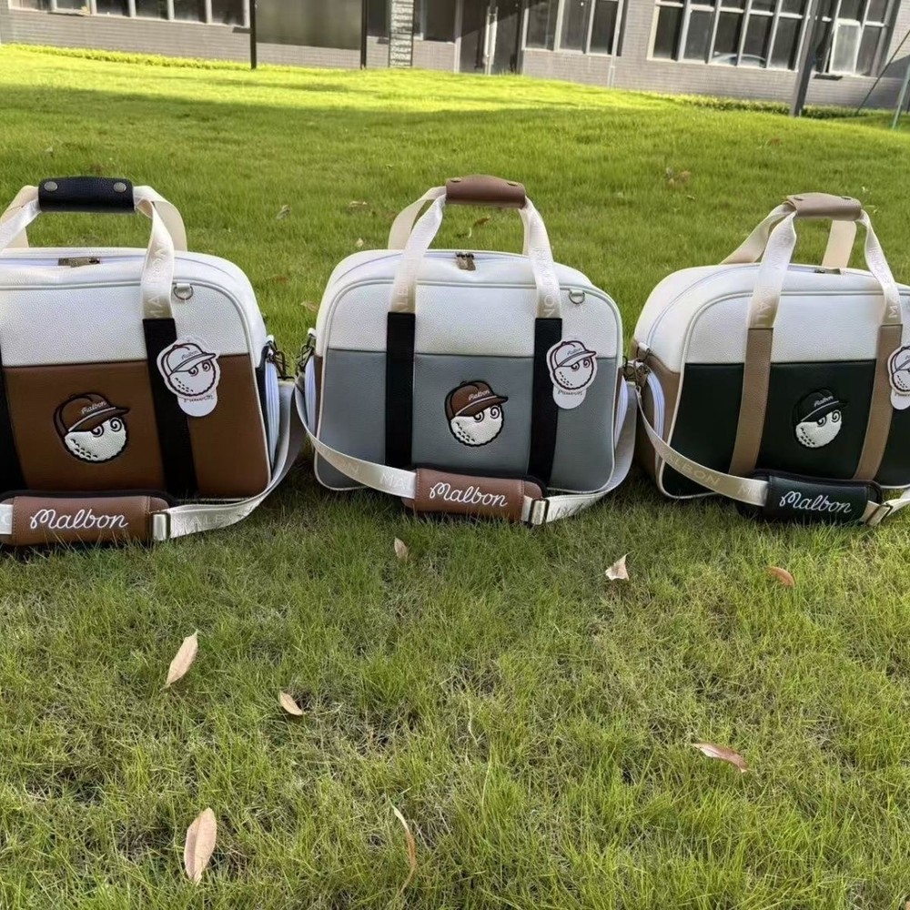 Malbon Golf Boston Bag With Shoulder Strap Sports Travel