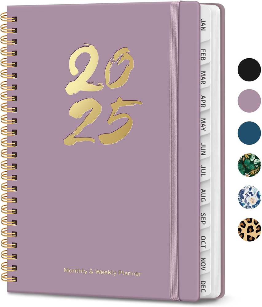 2025 Planner, Weekly and Monthly Calendar Planner Book (Jan 2025 - Dec 2025), Ha