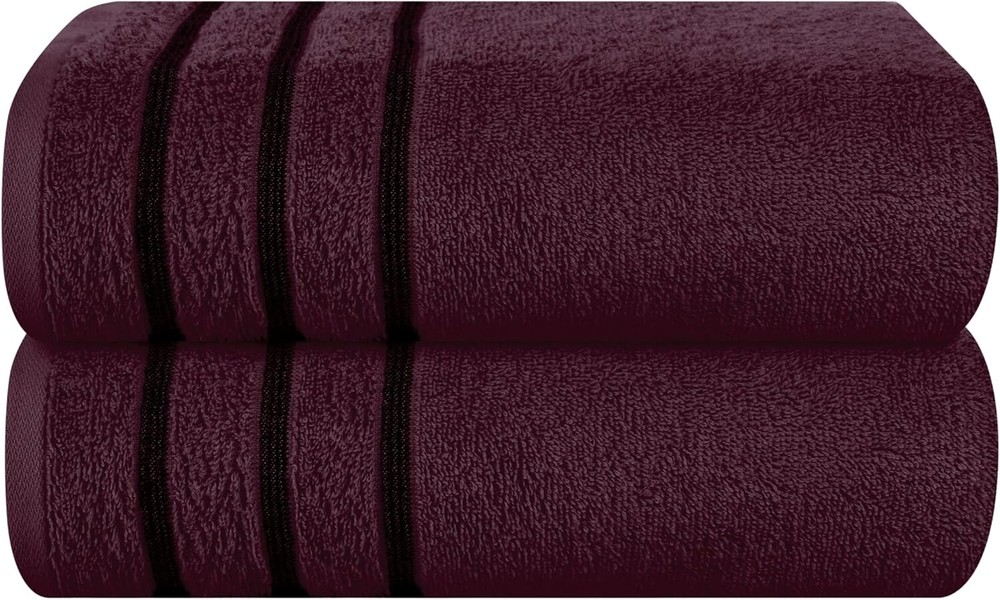 2 toallas de baño extragrandes de algodón 28x55 pulgadas, paquete doble