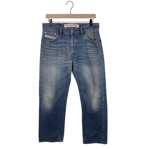 Vintage 90s Y2K Diesel Baggy Jeans Button Fly 100% Cotton Men's Size 33