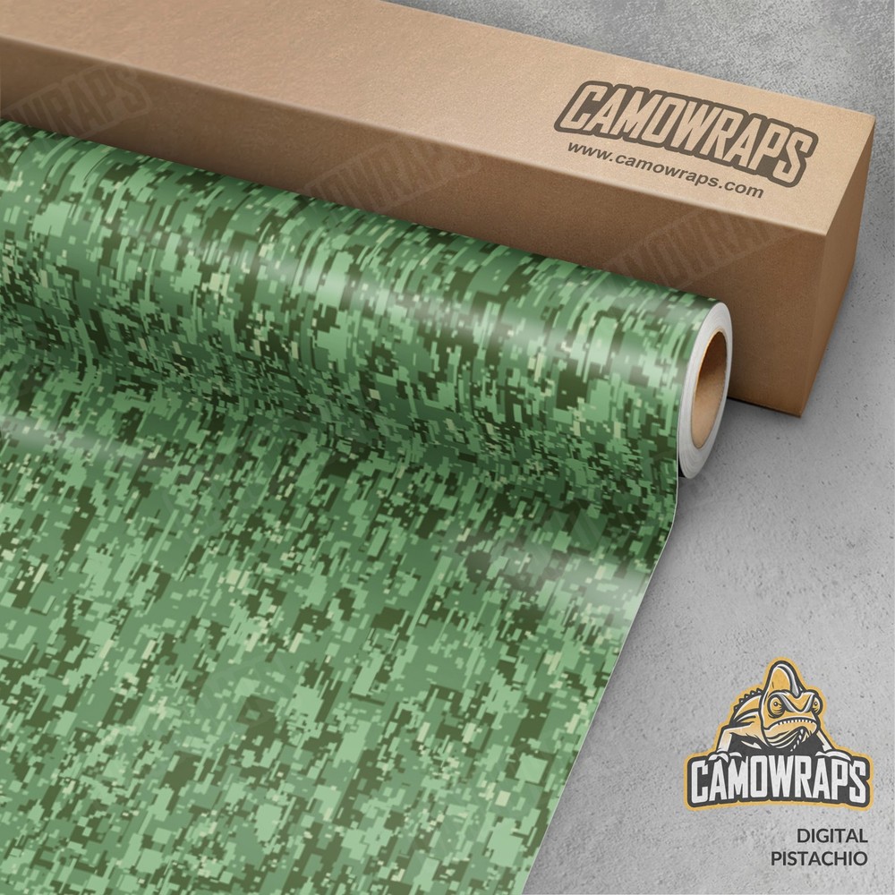 Digital Pistachio Camo Vinyl Wrap | Durable Cast Decal Film