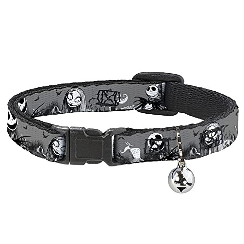 Breakaway Cat Collar - NBC Jack NARROW MEDIUM - Fits 8-12 Inch (0.5 Inch WIDE)
